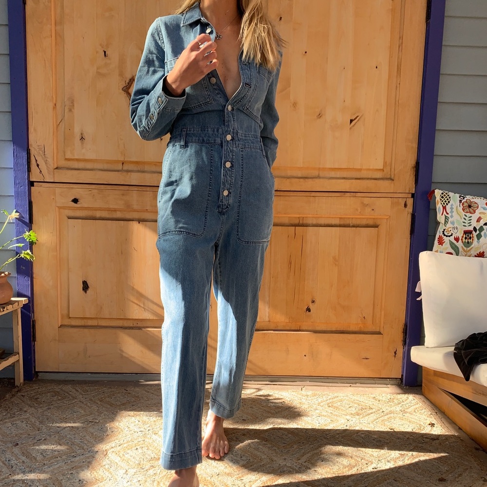 Jean relaxed Madewell coveralls